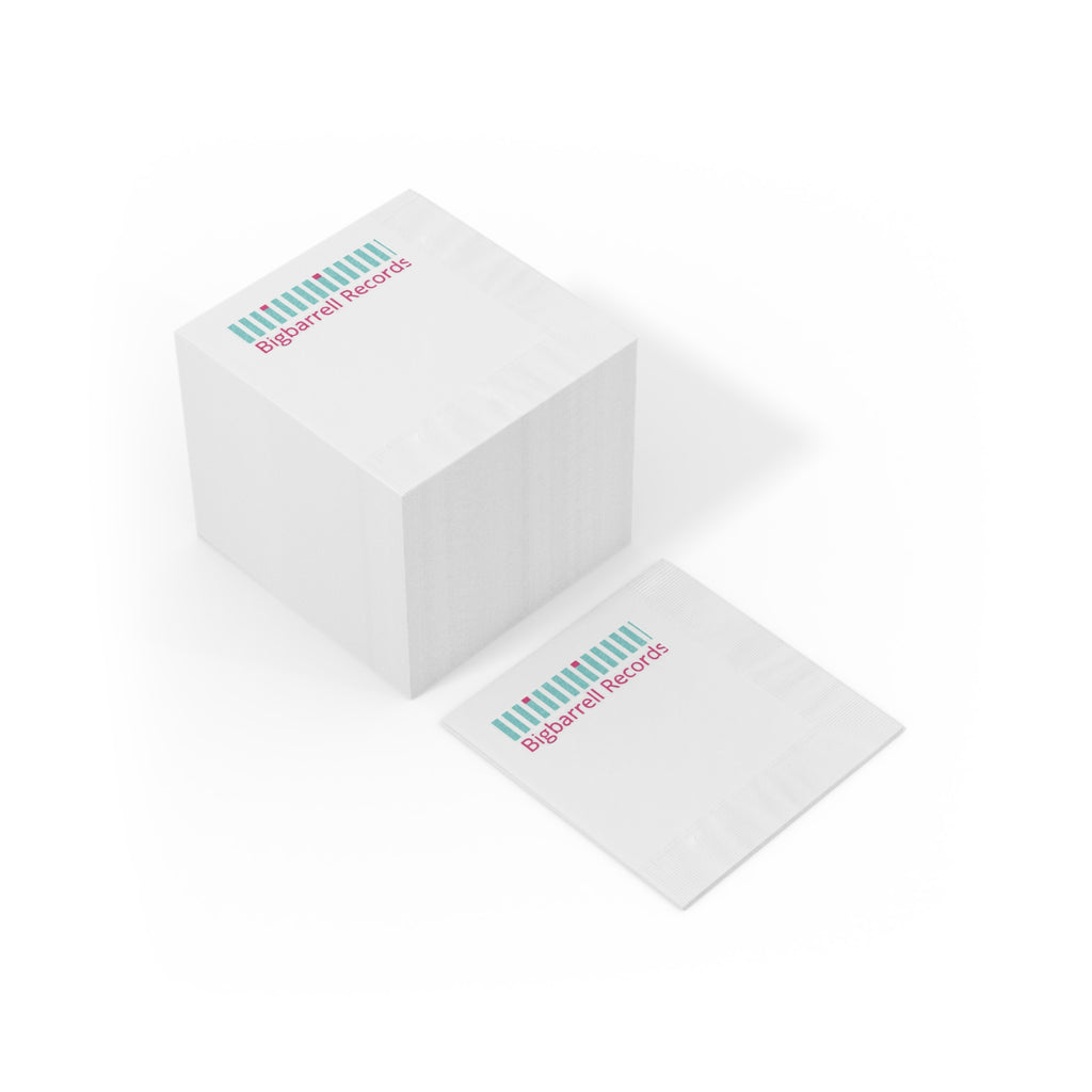Branded Cocktail Napkins — Bigbarrell Records Logo
