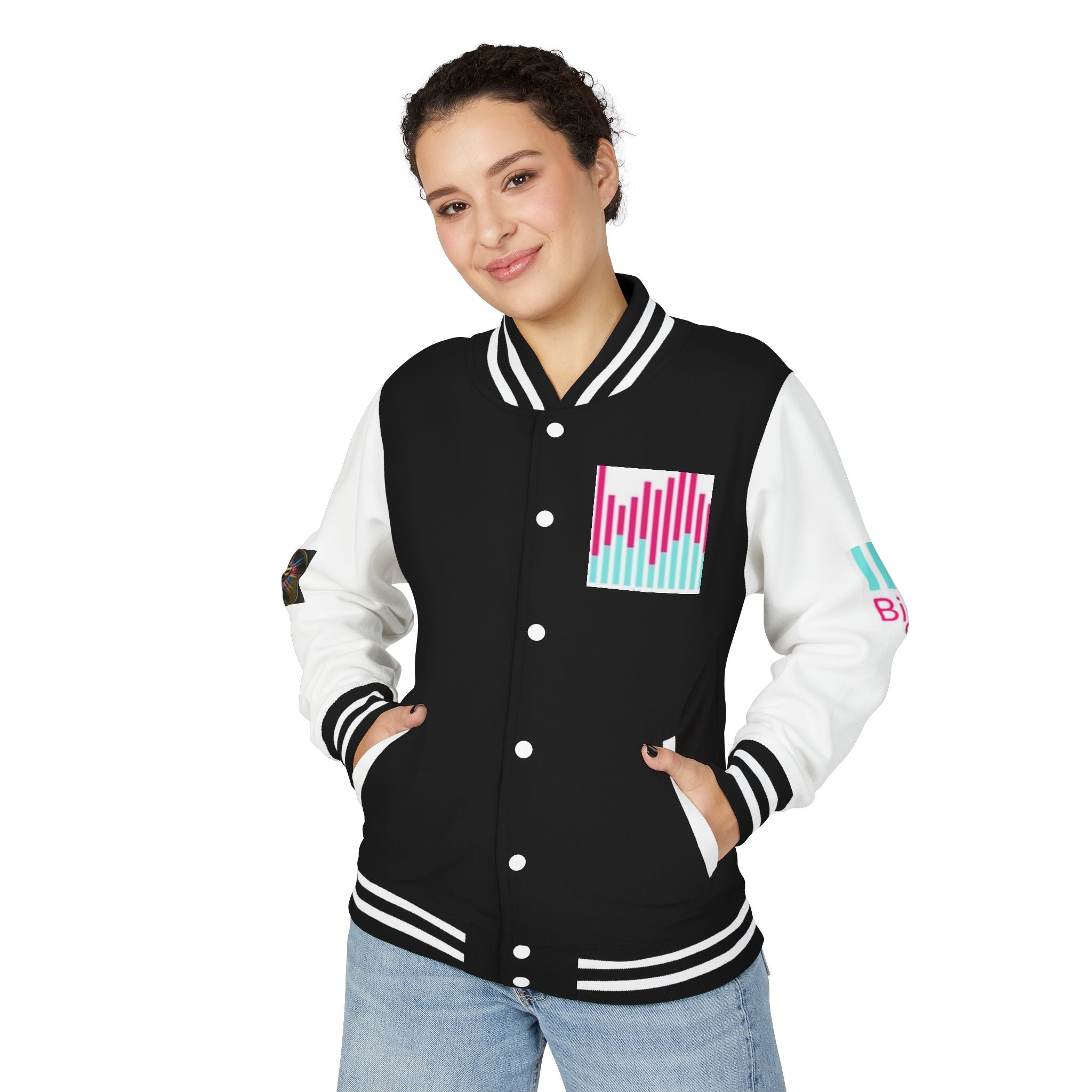 Letterman Jacket — Bigbarrell Records Retro Logo Varsity Jacket