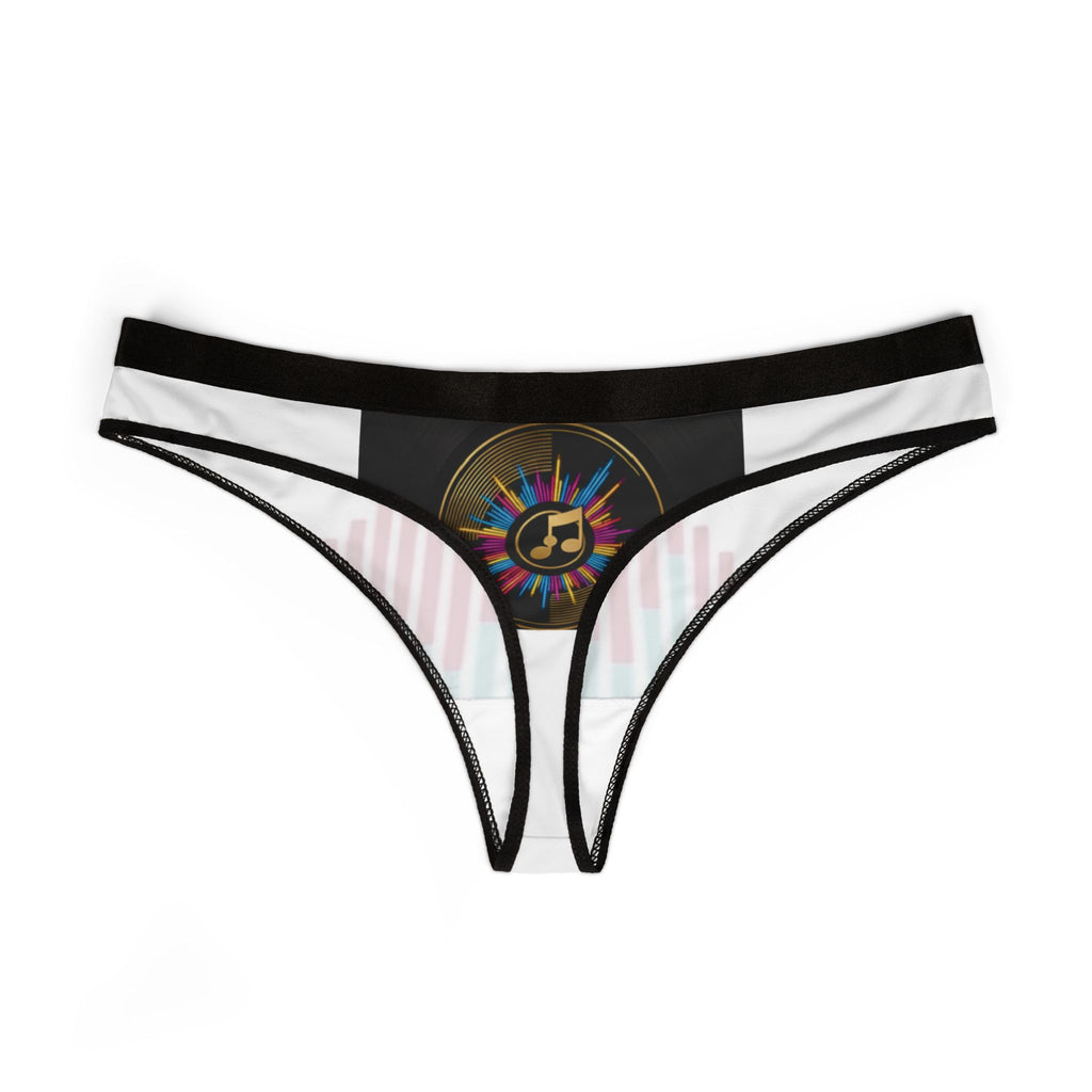 Women's Thong — Colorful Soundwave Heart Print
