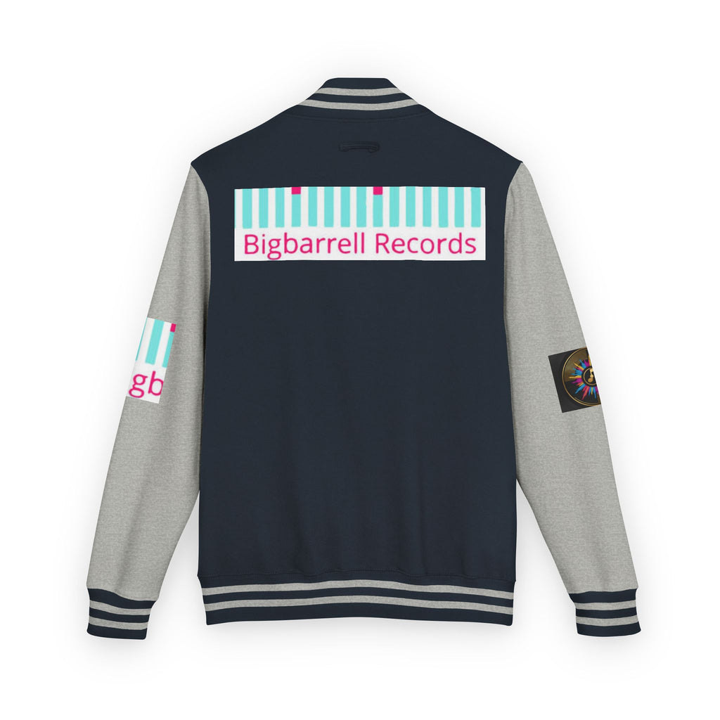 Letterman Jacket — Bigbarrell Records Retro Logo Varsity Jacket