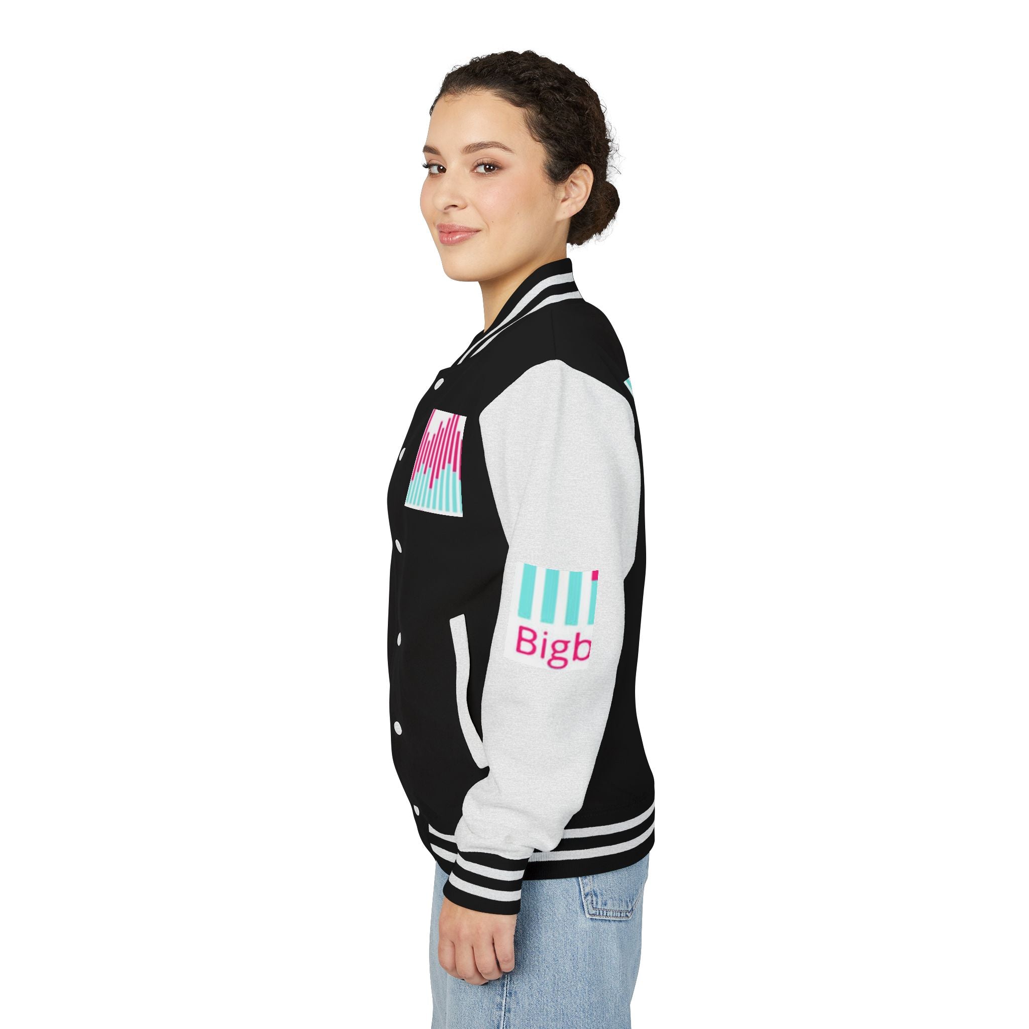 Letterman Jacket — Bigbarrell Records Retro Logo Varsity Jacket