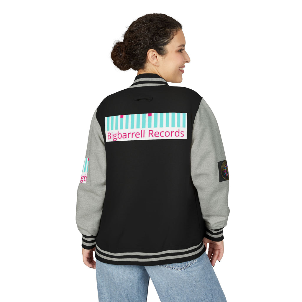 Letterman Jacket — Bigbarrell Records Retro Logo Varsity Jacket